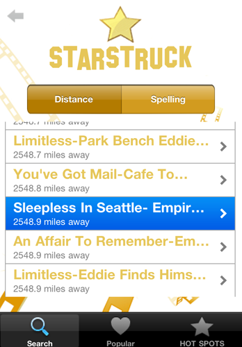 Star Struck App View